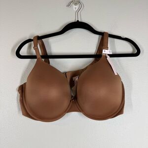 NWT Victoria’s Secret Perfect Shape Push Up Bra 42D Underwire Tan Brown Nude